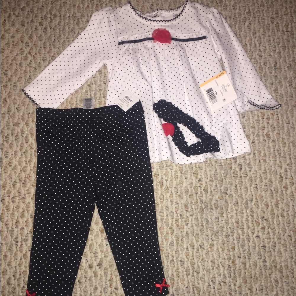 3 piece baby girl outfit